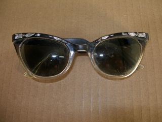   or 60s Womens Cat Eye Glasses Rhinestones Sun Glasses Aluminum EX++