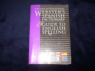 Websters Spanish Dictionary Guide to English Spelling