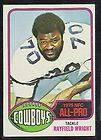 1976 TOPPS FOOTBALL DALLAS COWBOYS RAYFIELD WRIGHT HOF FORT VALLEY 