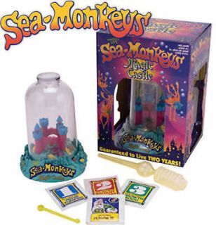   Live Sea Monkeys Magic Castle Grow Monkey Tank Triops Creature Habitat