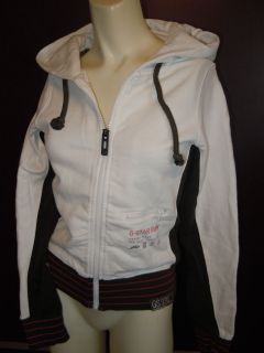 Star Raw hoody, white cotton, size XS, New with Tags