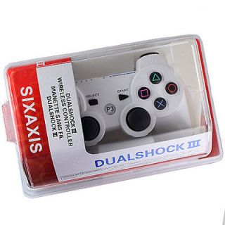 1pcs New design White Bluetooth Wireless Game Controller For Sony PS3