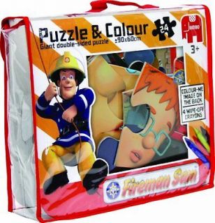 Fireman Sam Giant 24 Piece Jigsaw Puzzle & Colour