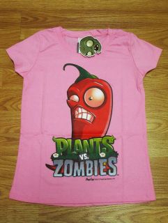 Plants VS Zombies Girl Cotton T Shirt #2 06 Jalapeno Size XXL age 10 