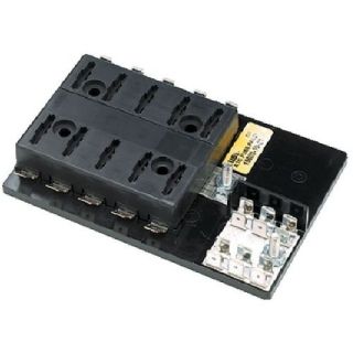 10 Gang ATO or ATC Fuse Block with Negative Common Bus Bar for Boats