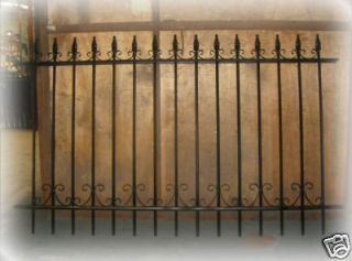 Solid Wrought Iron Fence Handmade Galvernized Elegant