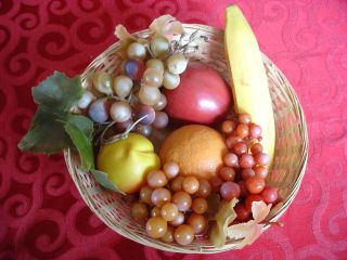   ARTIFICIAL FAKE DECORATIVE FRUIT GRAPES BANANA APPLE ORANGE LEMON