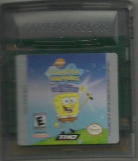   SquarePants Legend of the Lost Spatula Nintendo Game Boy Color Game