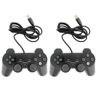 2x Wired Dual Shock Game Controller for Sony PS3 Playstation 3 NEW