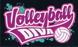 VOLLEYBALL DIVA Game Sport Beach Team Player Ball Funny Cool 