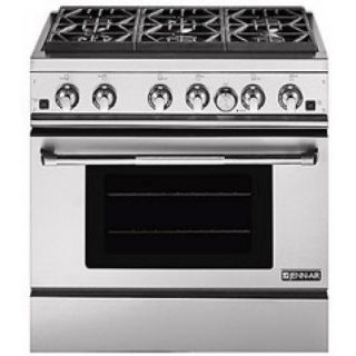 Jenn Air 36 Pro Style Gas Range With Convection Oven in Stainless 