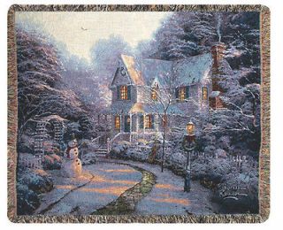 Thomas Kinkade The Night Before Christmas Throw Blanket