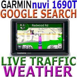 Garmin Nuvi 1690 NuLink GPS SATNAV UK & EUROPE Maps LIVE Traffic Info