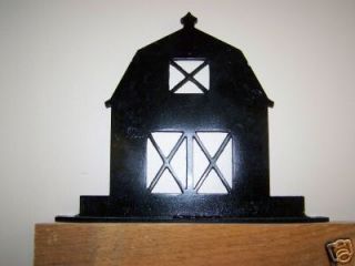 Country Farm Barn Metal Mailbox/Gate/F​ence Topper