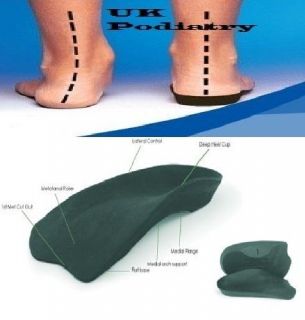 ALL SIZES 3/4 SLIMFLEX HIGH DENSITY INSOLE ORTHOTIC ARCH SUPPORT