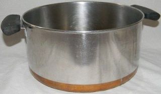 1801 Vintage REVERE WARE 4 1/2 quart stock pot Gently Used Copper 