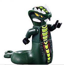 Lego Ninjago ACIDICUS MINIFIG  Green Snake General Minifigure 9450 NEW