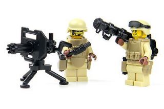 custom LEGO Soldier army Minifigures perimeter security w/ custom 