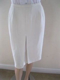 Synonyme De Georges Rech Size 38 Ivory Straight Career Skirt 6 or 4 