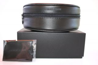 Giorgio Armani Sunglasses Sunglass Soft Black Case & Cleaning Cloth 
