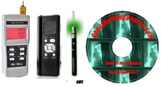 Mel 8470R EMF Meter, Digital EVP Recorder, Laser Grid Pen & Paranormal 