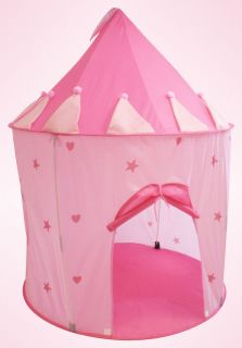 Pink Fairy Princess Play House Portable Folding Tent Castle for Girls 