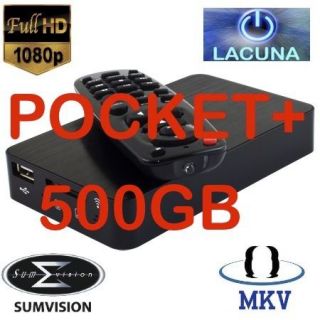   Cyclone Pocket+ Plus 500GB Media Player 1080P & HDMI  Plays MKV & .264