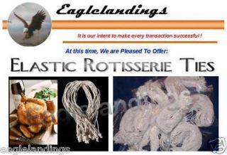 200 ELASTIC FOOD TIES FOR ROTISSERIE POULTRY CHICKEN