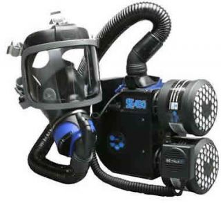 SE400AT 2 SEA Scott Full Face Gas Mask PAPR Respirator, Backpack 