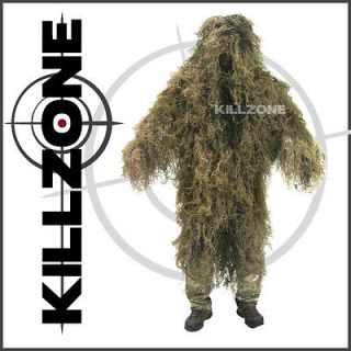 KillZone Ghillie Suit Poncho Jacket with Desert Camo Colors   Free 
