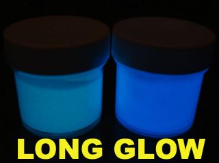 Set of deep Blue + Aqua glow in the dark paint UV glow