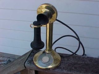   Brass Plated Candlestick American Telephone and Telegraph Date 1920