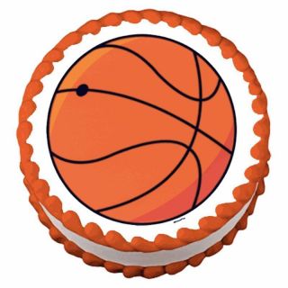 Basketball Court ~ Edible Image Icing Cake, CupcakeTopper ~ LOOK!!!