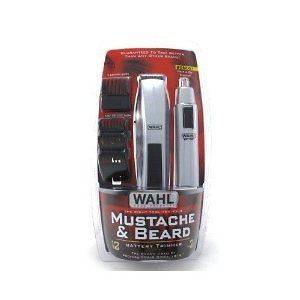 WAHL Mustache Battery 5537 420 Beard Trimmer NEW 12 Piece Grooming Kit 