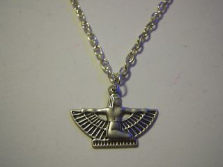 Goddess ISIS Silver Plated Necklace Fertility Magic