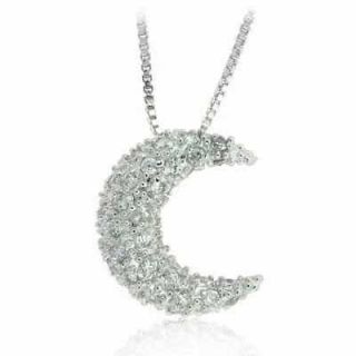 crescent moon pendant in Jewelry & Watches