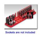 Hansen Global Socket Trays 1 2in Drive 2 pc Set 9120