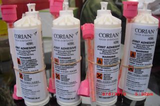 NEW CORIAN ADHESIVE 50ml.TUBE. PICK YOUR COLOR EXP. 2013