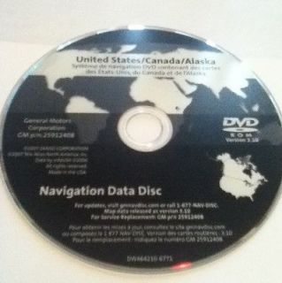 GM Navigation Map Disc DVD 25912408