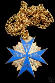 German Blue Max Medal Pour le Mérit RED BARON WW 1 PIN