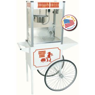   Kettle Korn Popcorn Maker ~ Kettle Corn Machine w/ Popper Cart & Stand
