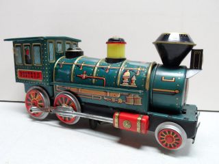 Modern Toys Western Train Battery Operated Pressed Steel /Tin Vintage 