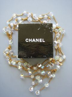 Chanel Crystal Ball Gold Tone Belt / Necklace Vtg