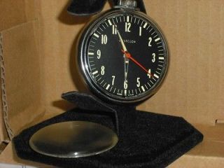 Pocket Watch/Car Clock,Vintage Westclox, Black Face, Glow, **FREE 