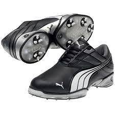  cell fusion 2 golf shoes black silver mens new authorized puma golf 