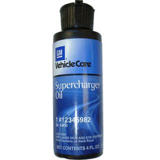 GM Supercharger Oil OEM 4 ounce Bottle Eaton Coupler