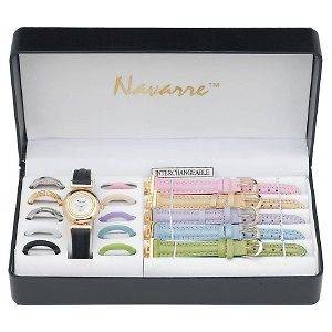 Ladies Watch w/ Interchangeabl​e Bands & Faces Gift Box