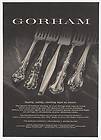 1950 Gorham Sterling Silver flatware 14 patterns Ad