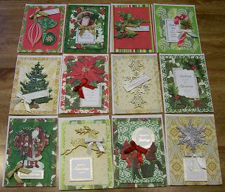 Handmade Christmas Card Anna Griffin Design & Supplies Vintage Look U 