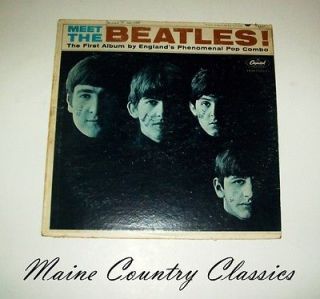 1964 Record Album MEET THE BEATLES LP RIAA 2 Mono Capitol T 2047 No 